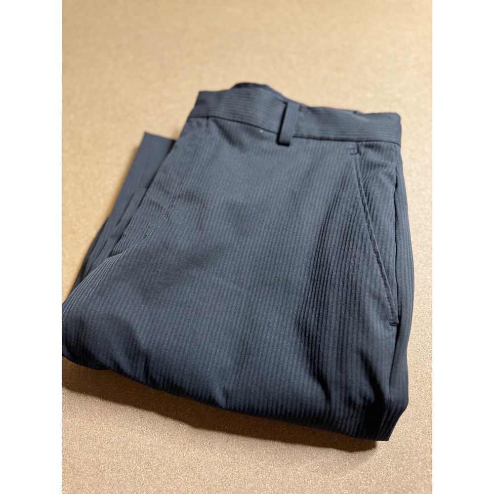 Nike Tiger Woods Collection Mens Black‎ Pinstripe Golf Pants 33x32 Flat Front
